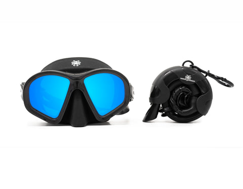 Hawaii Aquaman Mask and Snorkel Set Free Dive Dual Lens Edition