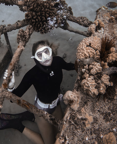 OceanGalz Mask and Snorkel Set w/ Anti-Fog Film
