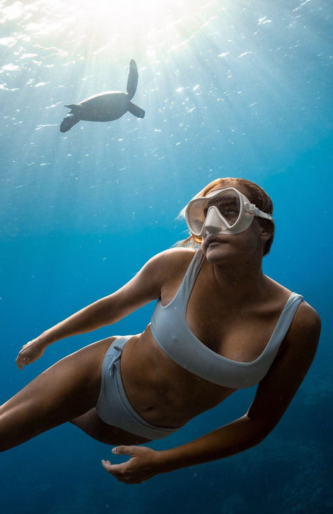 OceanGalz Mask and Snorkel Set w/ Anti-Fog Film